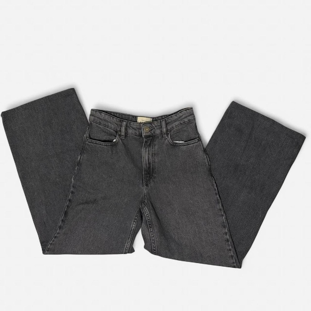 Sezane Gray Wide-Leg Jeans size 25/26